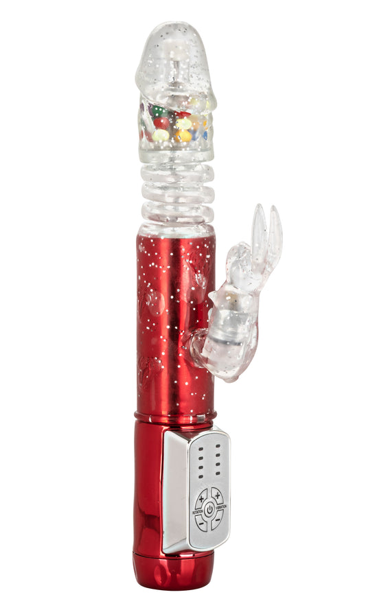 Naughty Bits Cumball Machine Thrusting Jack  Rabbit Vibrator - Red SE4410253