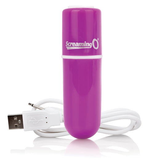 Charged Vooom Rechargeable Bullet Vibe - Purple Vibe - Purple AMV-PU-101E