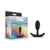 Anal Adventures Platinum - Silicone Vibra Slim Plug Black