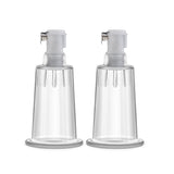 Temptasia  Nipple Pumping Cylinders  Set of 2 (1 Inch Diameter) - Clear