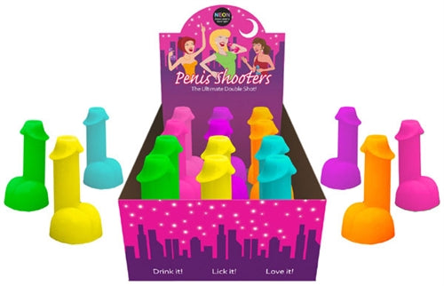 Neon Penis Shooters - 12 Piece Display KG-NVE20