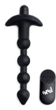 Bang - Vibrating Silicone Anal Beads and Remote Black