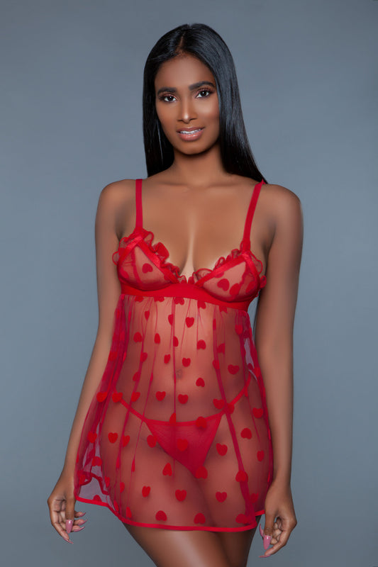 Valentina Slip - Medium - Red BW-2032-M