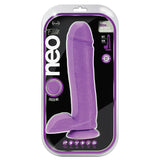 Neo Elite Silicone Dual Density Cock With Balls-Neon