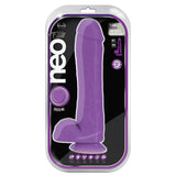 Neo Elite Silicone Dual Density Cock With Balls-Neon