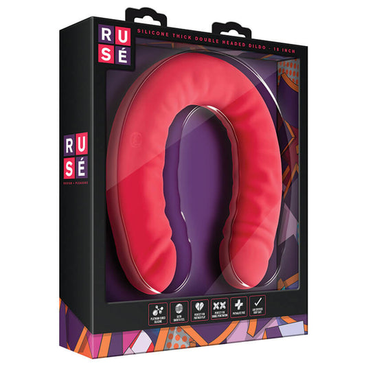 Ruse Silicone Double Headed Dildo 18 Inches