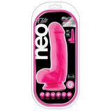 Neo Elite Silicone Dual Density Cock With Balls-Neon