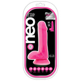 Neo Elite Silicone Dual Density Cock With Balls-Neon