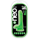 Neo Elite Silicone Dual Density Cock With Balls-Neon