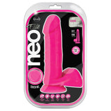 Neo Elite Silicone Dual Density Cock With Balls-Neon