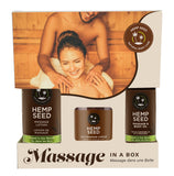 Hemp Seed Massage in a Box Gift Set - Naked in the Woods EB-HSMIB022