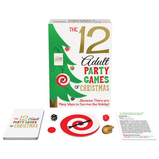 The 12 Adult Party Games Of Christmas Card Game