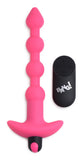 Bang - Vibrating Silicone Anal Beads and Remote Control - Pink