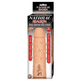 Natural Realskin Spiked Vibrating Penis Xtender