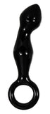 Adam's Glass Prostate Massager - Black