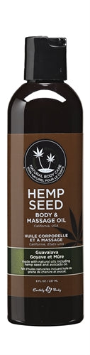 Hemp Seed Massage and Body Oil - Guavalava - 8 Fl. Oz./ 237 ml EB-MAS068