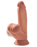 7 Inch Triple Density Cock With Swinging Balls -  Tan PD5730-22