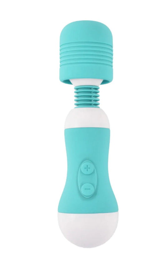 Yorokobi Rechargeable Mini Wand Massager - Teal SI-61203