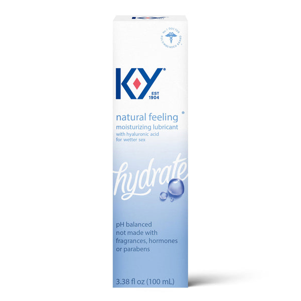 K Y Natural Feeling Lube With Hyaluronic Acid 3 38 Fl Oz 100 Ml